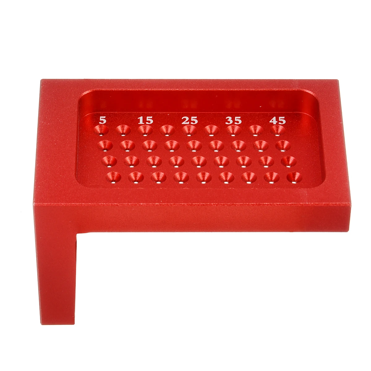 

T50 Ruler Measuring Tool T-Type Marking Ruler Hole Aluminum Alloy Crossed Gauge Measuring Tool Woodworking Marking Ruler