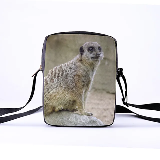 Animal Meerkats Cross Body Shoulder Messenger Laptop Bag