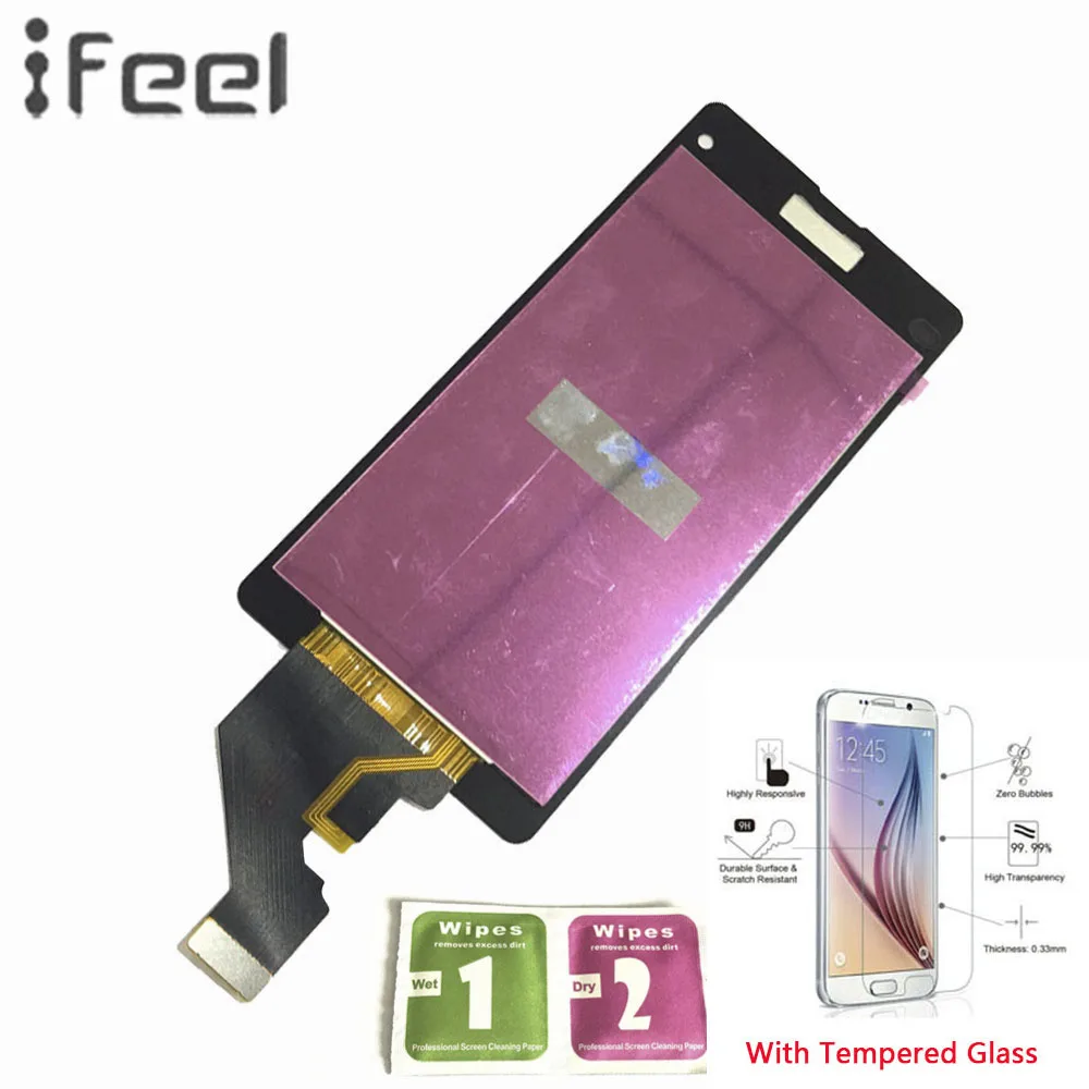 

IFEEL 20pcs/lot 100% Tested LCD Display Touch Screen Digitizer Repair Assembly For Sony Xperia Z1 Compact D5503 M51w Z1 Mini