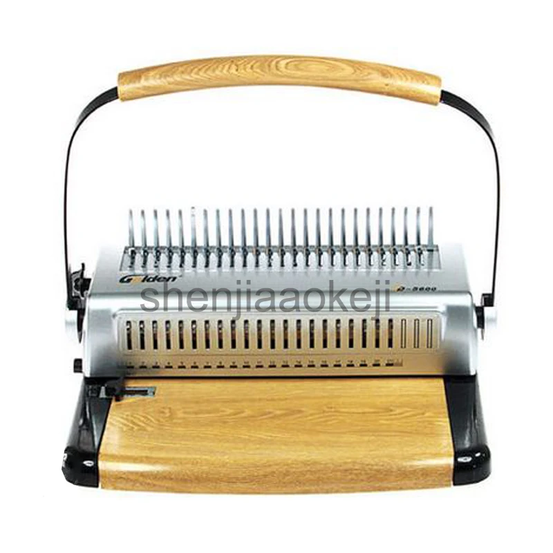 

A4Paper GD-5600 manual bookbinding machine rubber ring binding machine comb binder 500sheet binding 25sheets punch