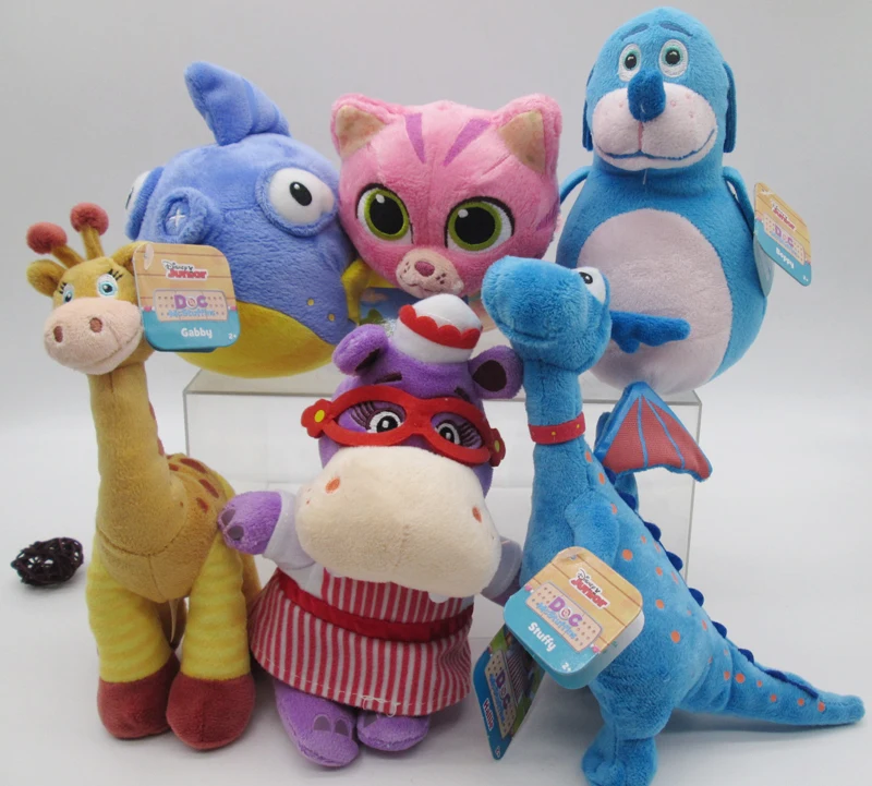Doc McStuffins Плюшевые игрушки овечки Hallie Бегемот Дракон плюшевое животное куклы для детей
