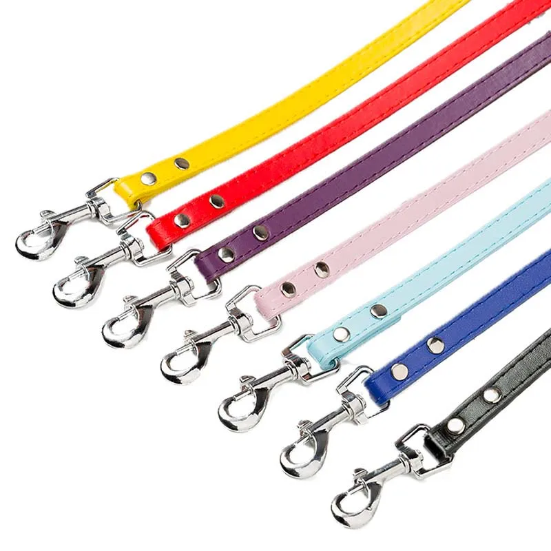Fashion 6 Colors PU Leather Dog Leashes Strong Durable Small Leash for Chihuahua Pets Accessories correa para perro 10A | Дом и сад