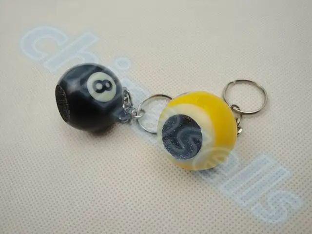 Snooker Billiard ball key chain Pool Cues Tip Shaper Trimmer scuffer Cue Tip Double-Side Stick Shaper Grinding Repair Tool 1