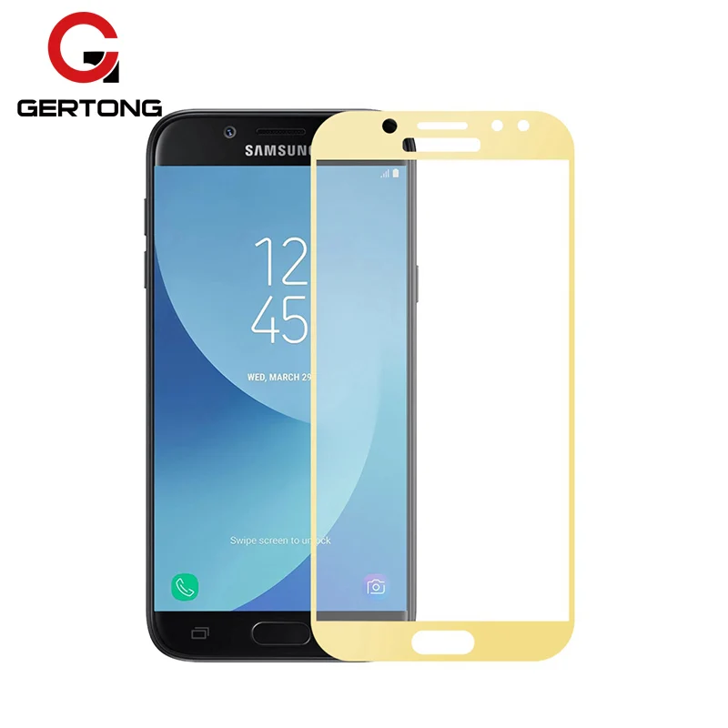 

GerTong Full Cover Tempered Glass For Samsung Galaxy J5 J3 J7 2017 Screen Protector For Samsung J330 J530 J730 2017 Protect Film