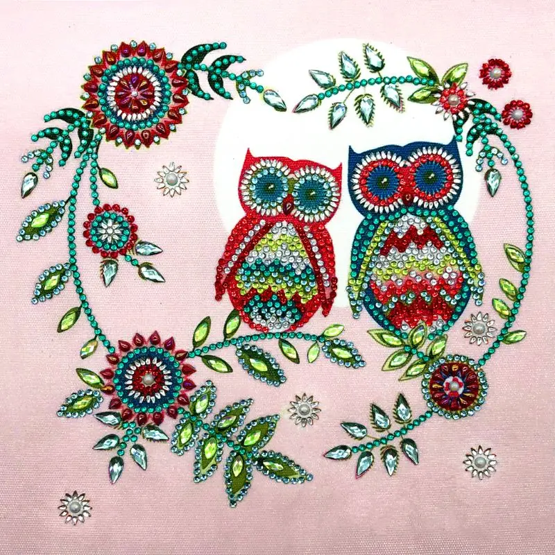 

Owl Heart 5D Special Shaped Diamond Painting Embroidery Needlework Rhinestone Crystal Cross Craft Stitch Kit DIY