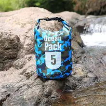 Уличная сумка камуфляжная портативная рафтинг Дайвинг Водонепроницаемая сумка мешок ПВХ водонепроницаемая складная сумка для хранения плавательных принадлежностей для речной поход