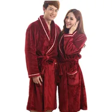 Женские осенние Халат фланелевый Sleve халат пара ночная рубашка Корейская версия Весна и зима плюс Размеры b166