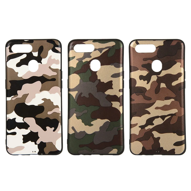 

OPPO AX7 A7 A5 A3S F9 Case Army Camo Soft Silicone Back Case Cover on OPPO A7 F9 PRO Realme 2 Camouflage Case Coque Funda