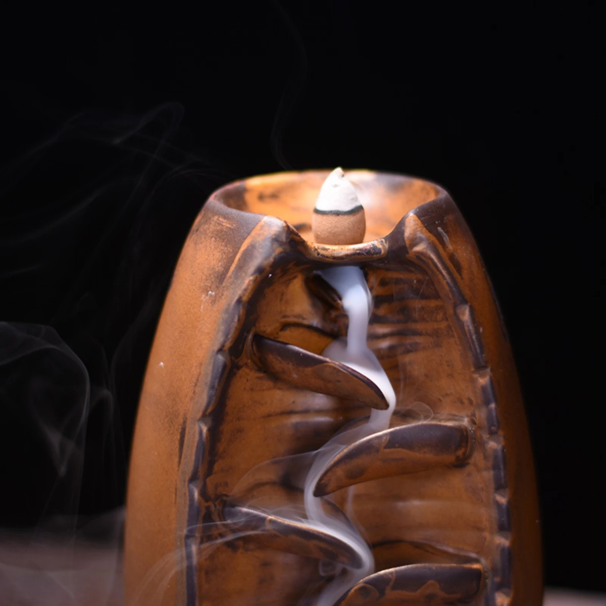 Горный речной ручной ладан держатель керамический обратный поток водопад Подставка под курения курильница подарок матери домашний декор
