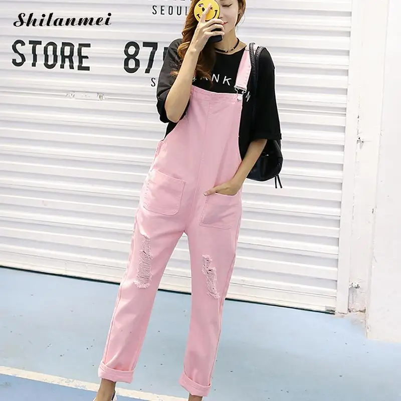 Aliexpress.com : Buy Women Ripped Denim Jumpsuits Casual