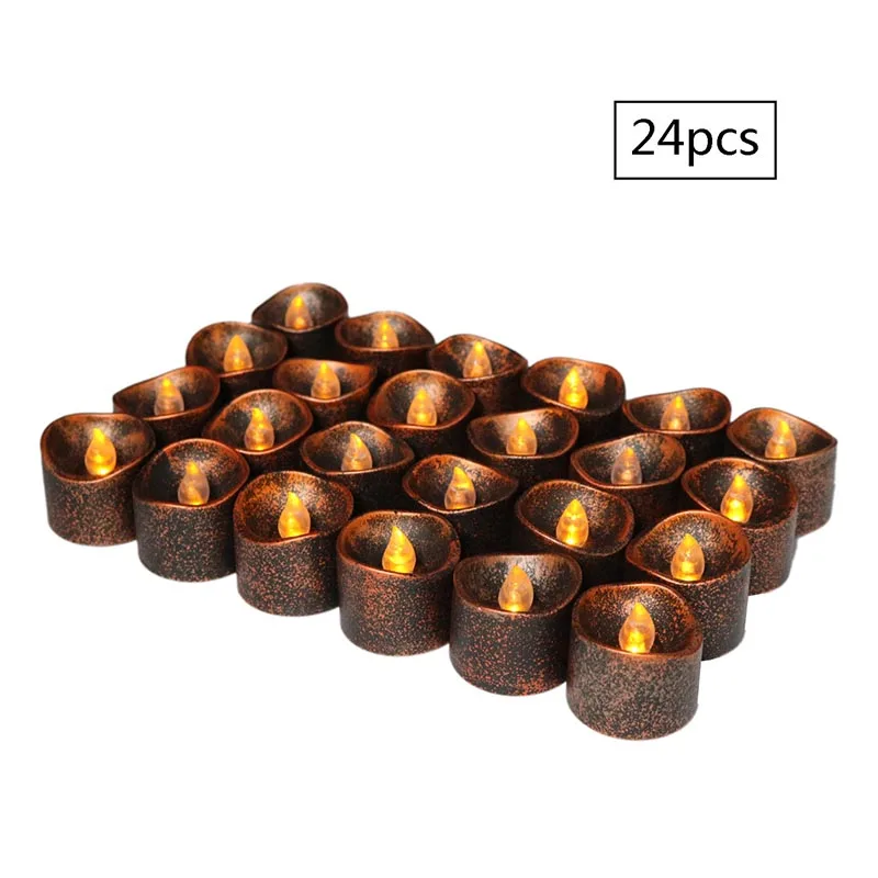 

Electric Candle LED Tea Wax Light Simulation Candle Design Holiday Wedding Decorative Lights E2S