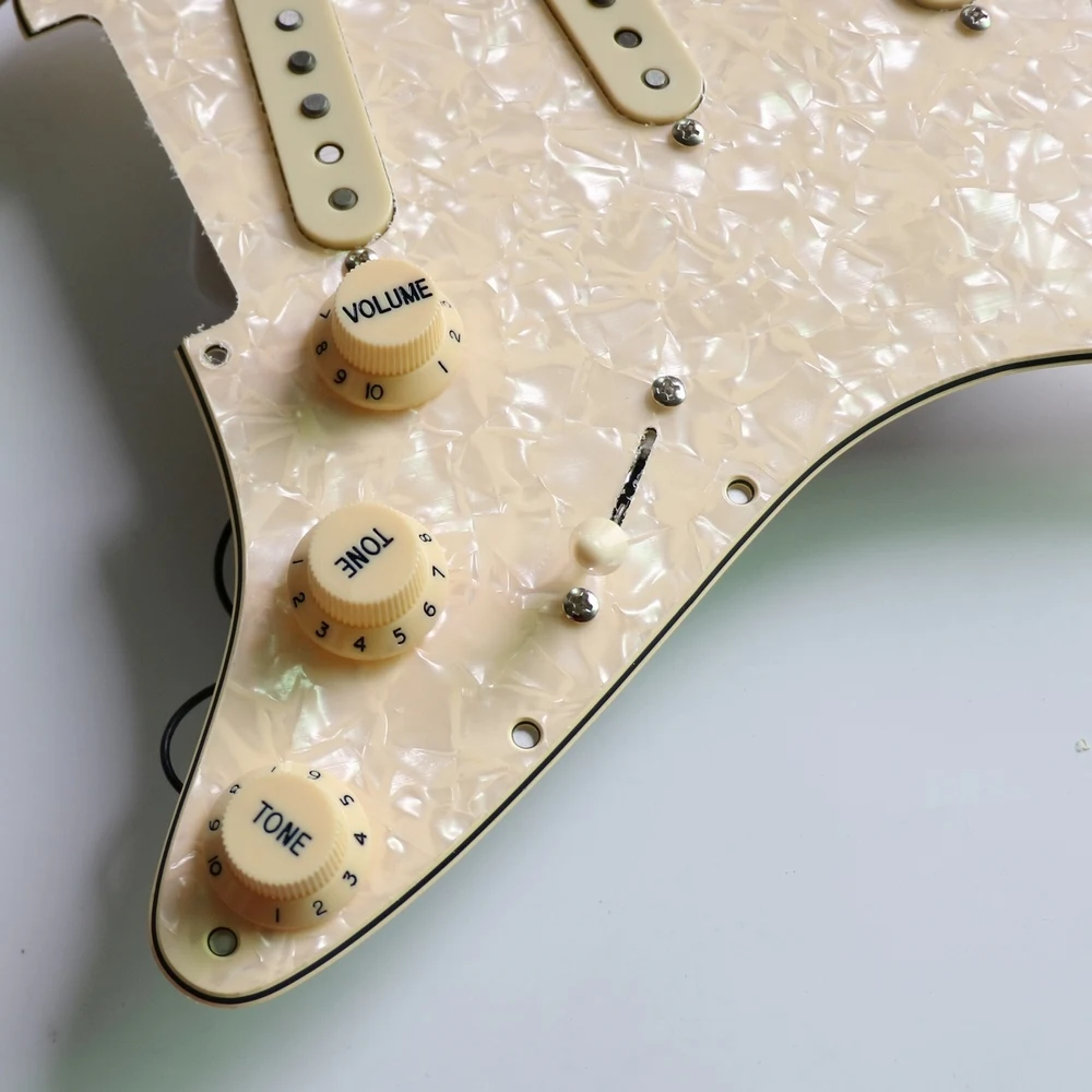 DIY собранная перламутровая ST гитара pickguard prewired с Donlis 60-х винтажный Alnico 5 звукоснимателей гитарные аксессуары гитара