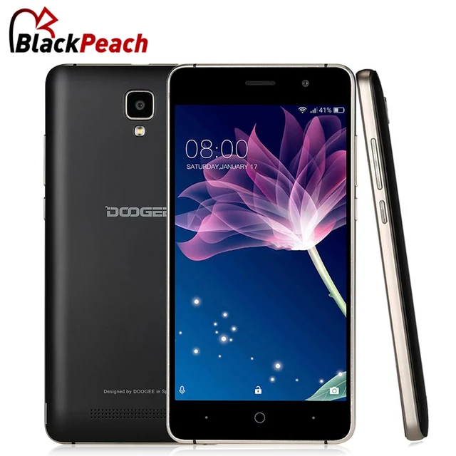 Doogee X10 Mobile Phone 5.0 Inch MTK6570 Dual Core Android 6.0 512MB RAM 8GB ROM 5MP Cam 3360mAh Battery Metal Frame GPS Wifi