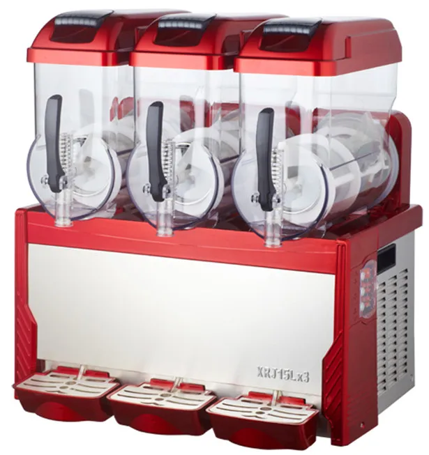 

2017 New Slush Machine 15L*3 Cold Drink Dispenser 110V/220V Snow Melting machine Ice Slush Smoothies Machine