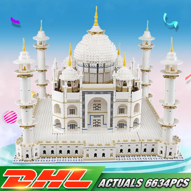 

New DHL shipping 6633Pcs The Tai Mahal Model Building Kits Brick Blocks Toys Children Educational Funny Gifts Model
