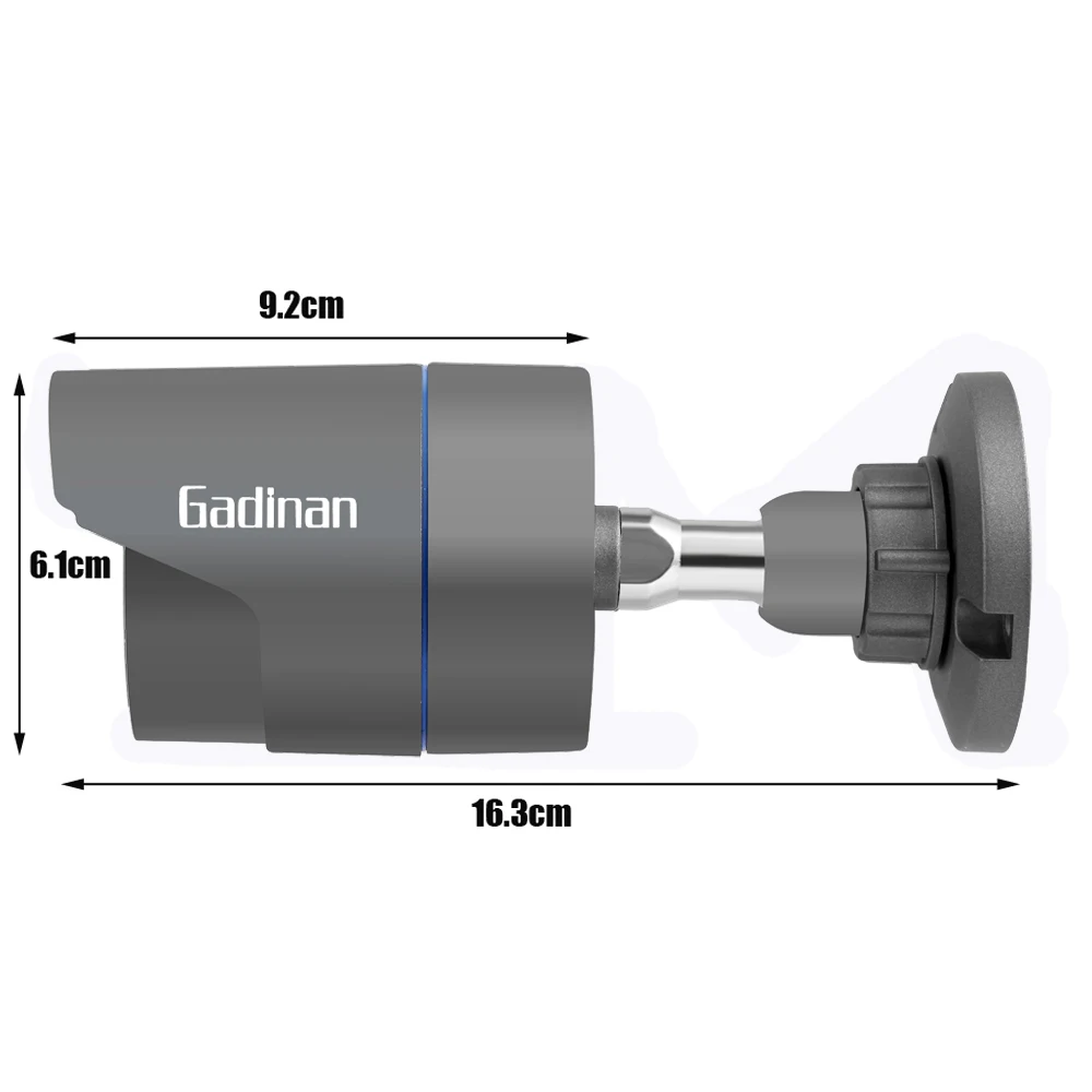 GADINAN аналог 960H 1000TVL CMOS сенсор 2,8 мм широкоугольная наружная CCTV камера металлическая пуля Водонепроницаемая IP67 камера безопасности