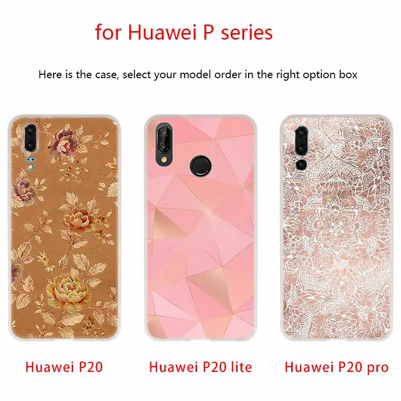 Мягкий чехол для Huawei P40 P30 P20 Pro P10 Lite e Plus P Samrt Z 2020 2019 из розового золота|Бамперы| |
