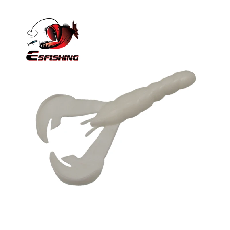 ESFISHING новую приманку Craw Rage хвост 10 см 8g 6 шт. мягкий силиконовый Карп Рыболовная