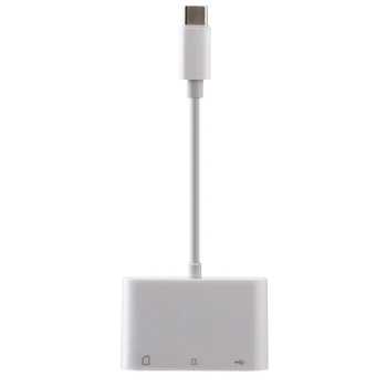 

Card Reader Camera Connection Kits USB Camera Reader USB C to SD Card Reader 3 in 1 USB to Type-C Camera Connection Kit Adapter