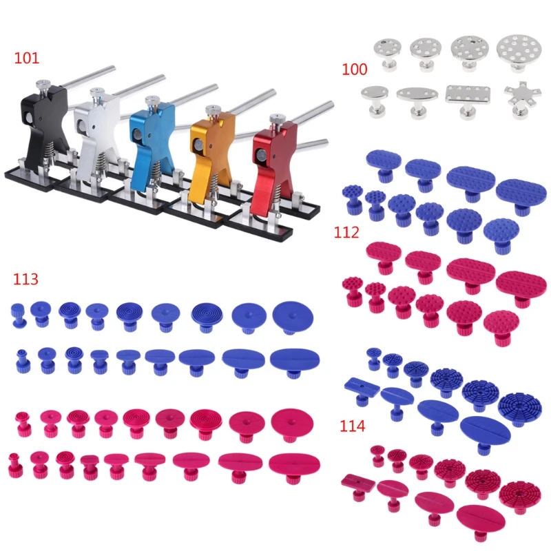 8 шт. Алюминий PDR клей Тяговая puller вкладки для автомобиля Средства ухода за кожей Paintless Дент Ремонт