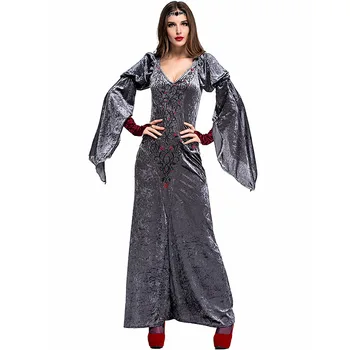 

Women Performance Uniforms Cosplay Geay Queen's Dress of the European Court Halloween Cos Clothing Dresses +Head ornam L1862135