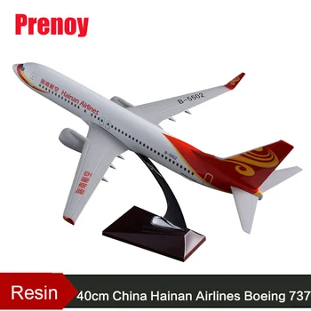 

40cm Resin Hainan Air Aircraft Model Boeing 737 Airplane Model Hainan Airways Airbus Plane Model China B737 Aviation Collection