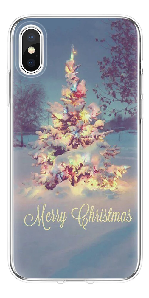Веселый Рождественский из ТПУ чехол для iPhone XR чехол для iPhone 11 Pro XS MAX X 4 4S 5S 5C SE 6 6S 7 8 Plus чехол для iPhone 5 - Цвет: sdfenshu