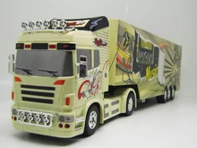 Big Remote Control Big Size Kingtoy 1:32 RC 6CH container heavy truck with lights and sounds Car