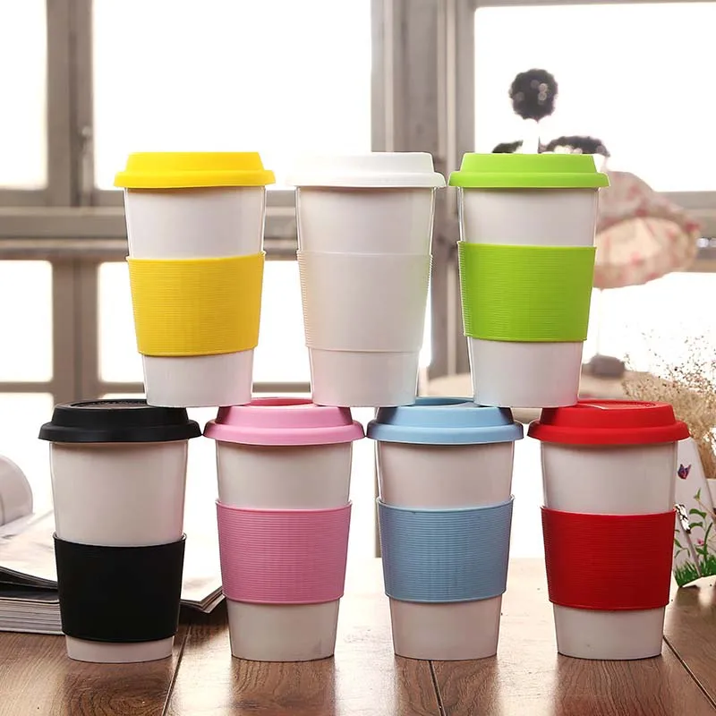 

330ml Keep Style Brand Design Coffee Ceramic Mug with Lid Creative Coffee Mug Anti-Hot Portable Water Cups