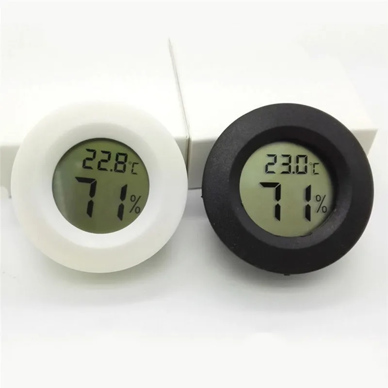 

LCD Digital Reptile Thermometer Embedded Lizard Terrarium Tortoise Box Temperature Humidity Meter Detector