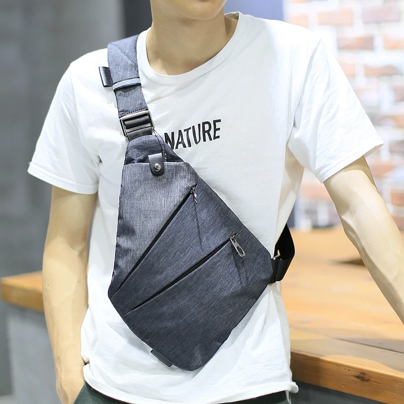 Brand messenger bags men single shoulder bag fashion man chest pockets