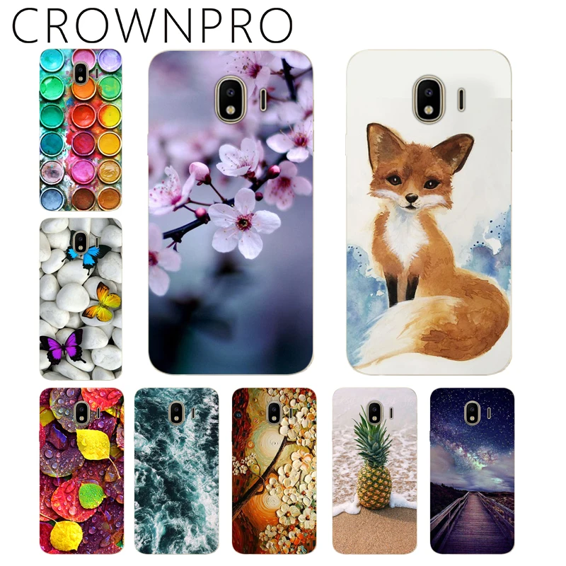 

CROWNPRO sFOR Samsung Galaxy J4 2018 Case Soft Silicone Back Cover Phone sFOR Samsung J4 2018 Case FOR Samsung J4 Plus 2018 J4+