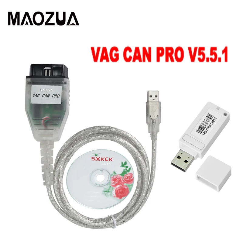 Maozua НОВОЕ ПОСТУПЛЕНИЕ VAG CAN PRO v 5.5.1 для VAG/для AUDI VCP сканер версии Vag Pro Can OBD2