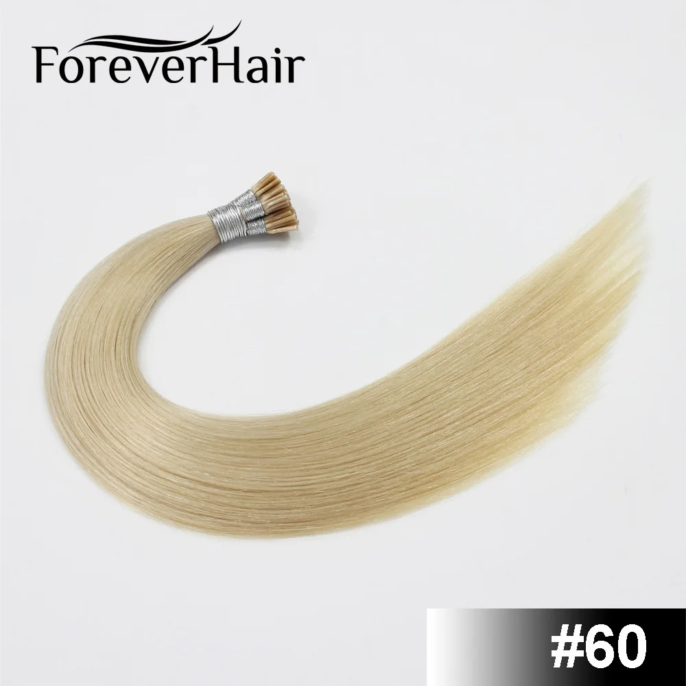 Волос навсегда 0,8 г/локон 1" 18" 2" Я Реми Совет натуральные волосы расширение Светло-русый#613 прямые fusion Придерживайтесь Prebonded волос - Цвет: #60