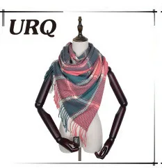 Трубчатые шарфы теплые для женщин Модный дизайн плед леди шарф-Кольцо Бесконечность шарф труба V8A18430