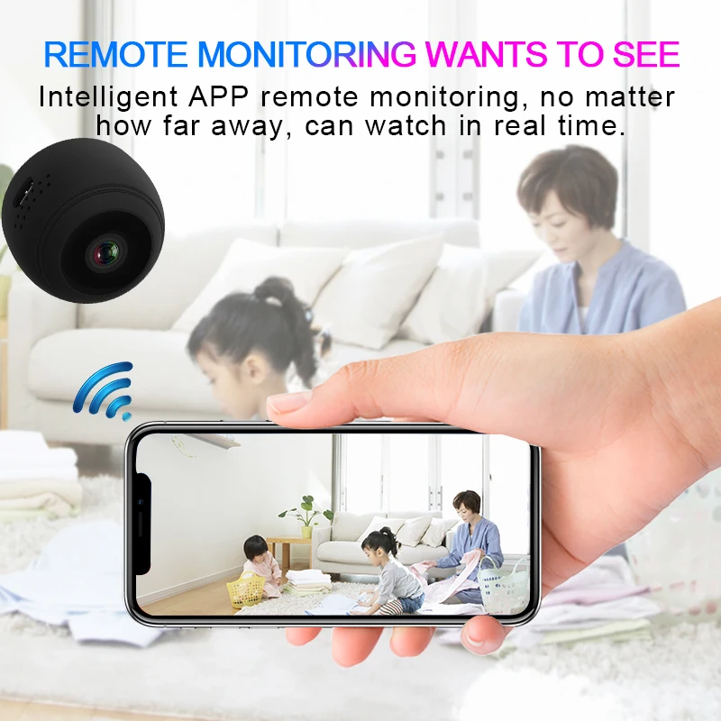 Оригинальный V1 PRO P2P IP Mini Cam wifi камера FULL HD 4 K 1080 P ночное видение Обнаружение