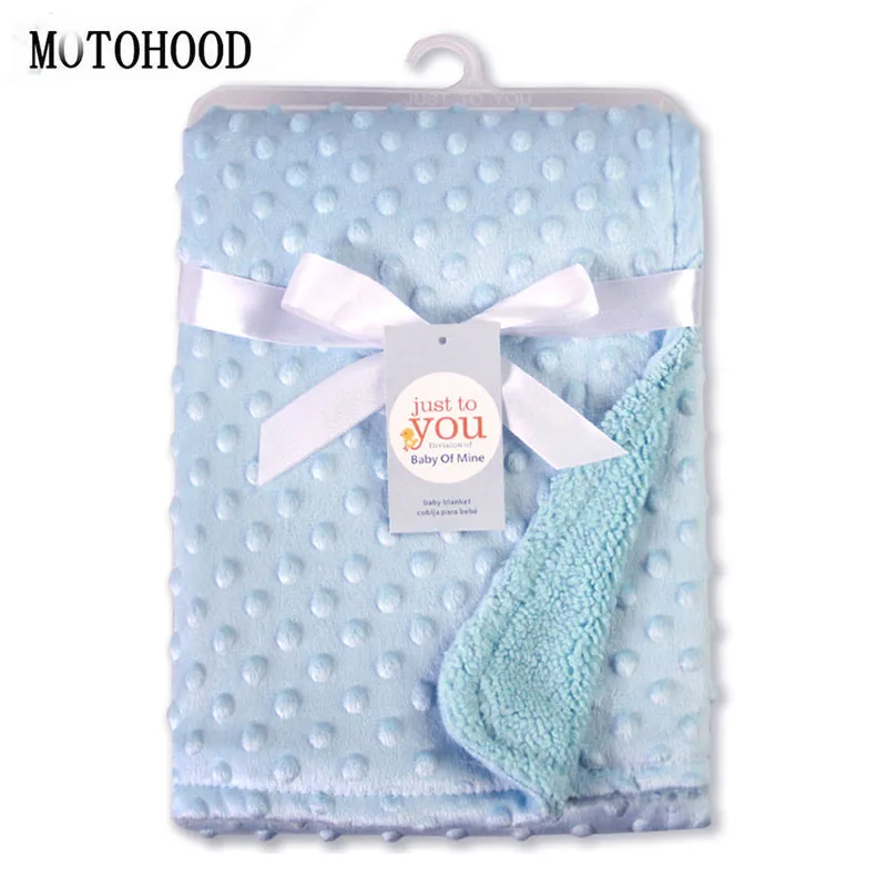 

MOTOHOOD Fleece Baby Blankets Newborn Muslin Blanket Velvet Muslin Swaddle Wrap Blankets Super Soft Baby Room Accessories