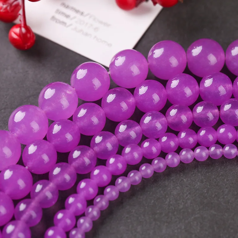 wholesale 2019 New purple crystal beads loose beads handmade wild diy