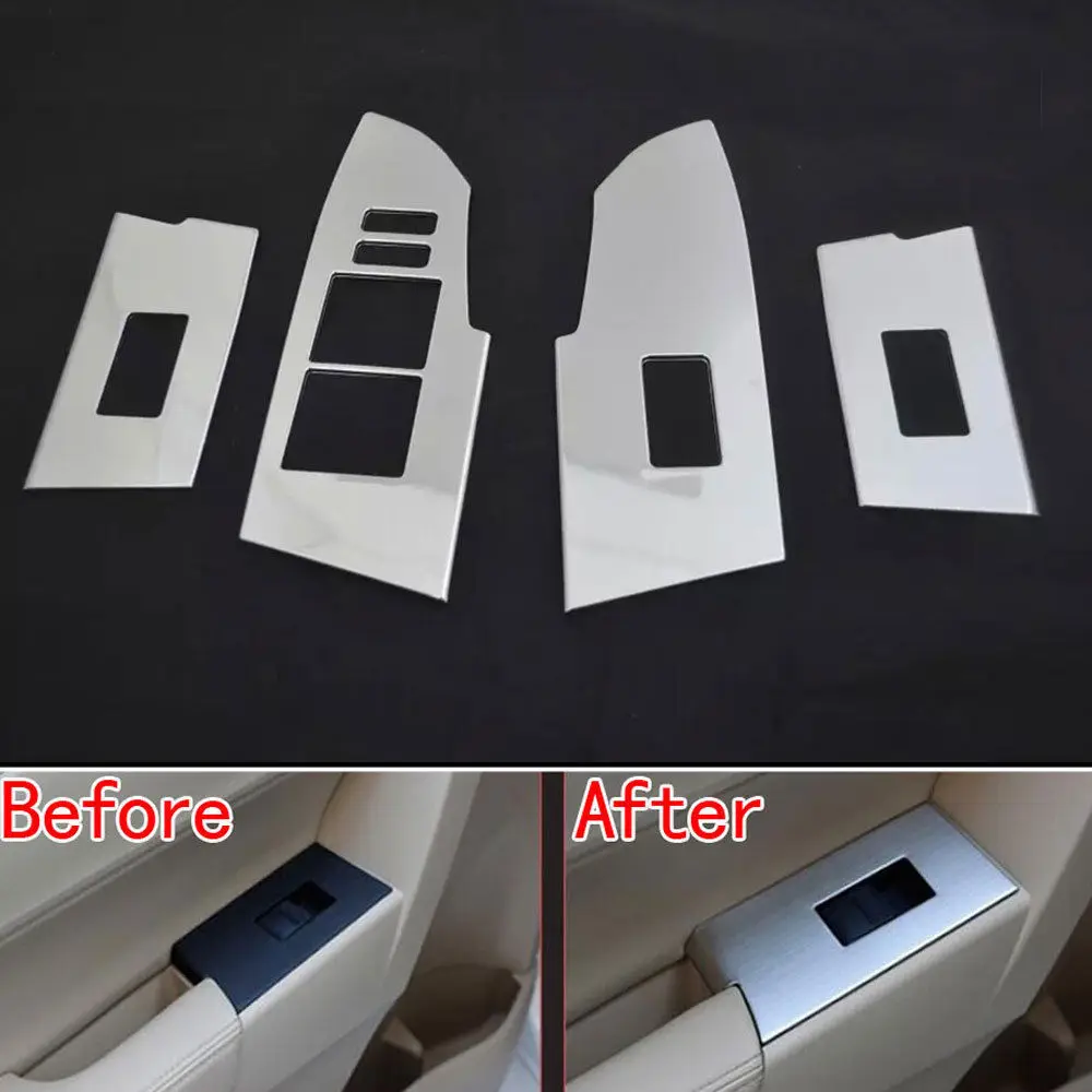 

Car Styling Door Window Switch Lift Control Cover Trim Interior Decoration Molding For Toyota Corolla 2014-2017 Car Accessories