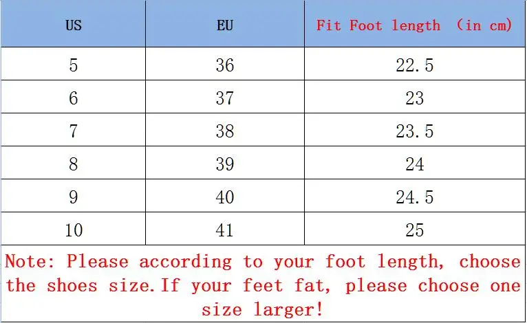 women size
