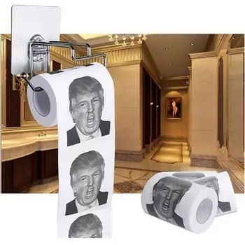 

Donald Trump Humour Toilet Paper Roll Novelty Funny Gag Gift Dump with Trump