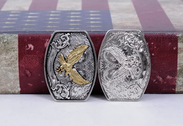 6 шт. ковбойские Cowgirl Bling Silver Eagle Leathercraft хатбанд кожаный кошелек ремень лошадь седла декоративные Conchos