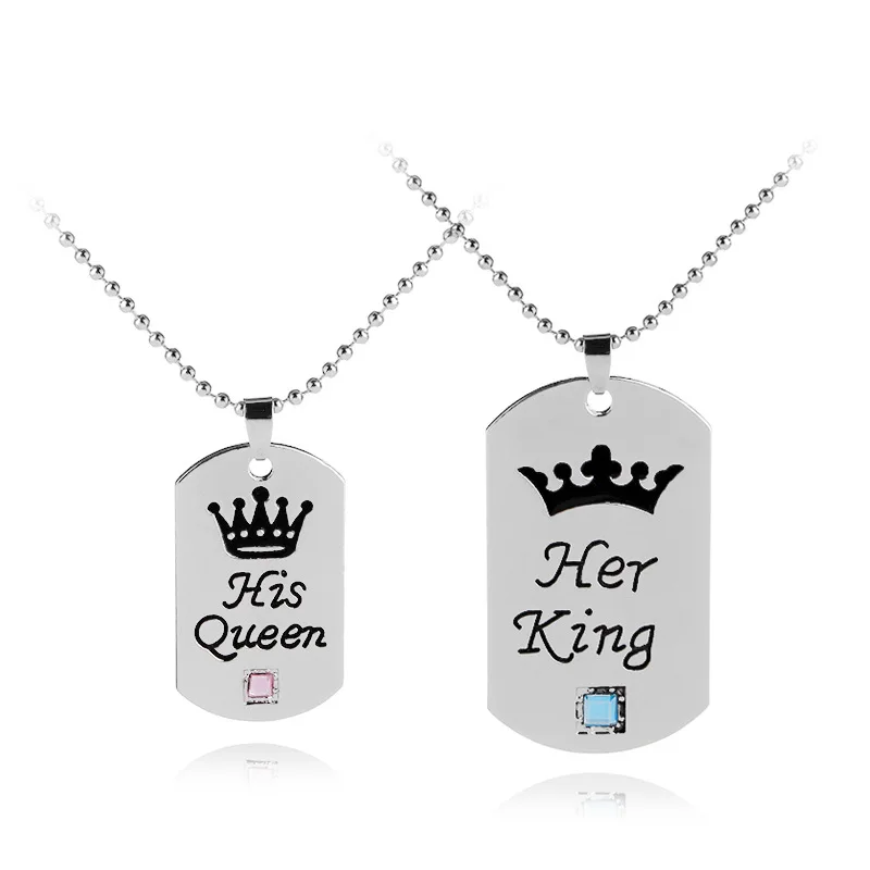 3* его королева ее король его красавица ее чудовище ее принц его принцесса пара браслет подарок на день Святого Валентина ювелирные изделия браслет - Окраска металла: style-7