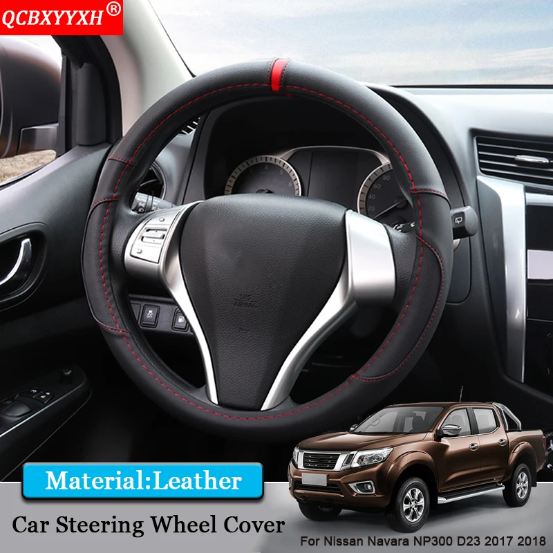 QCBXYYXH Car Styling Car Steering Wheel Covers Leather Steering wheel
