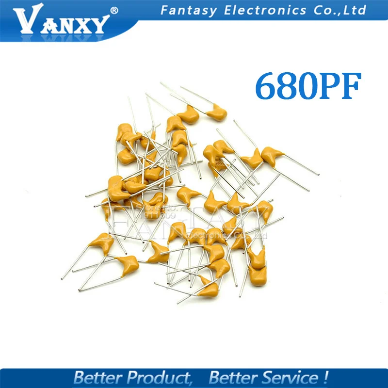 100 шт 680PF 5% 5,08 мм 681 50 V 680 P MLCC многослойный монолитный керамический конденсатор 0805