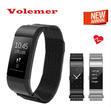 Новый volemer Спорт Bluetooth 4.0 Smart пульсометр часы крови Давление погоды Смарт браслеты для Android IOS Телефон