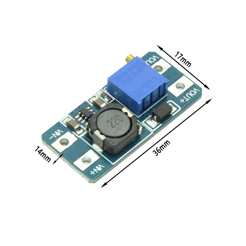MT3608 DC повышающий усилитель конвертера адаптер для Arduino 2A 2 24 В до 28 в Повышающий