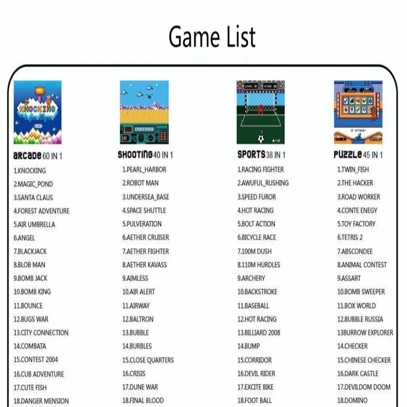 22 inch LCD coin-operated Mini Arcade Machine With Classical Game 645 In 1 PCB/With long shaft joystick and Illuminated button