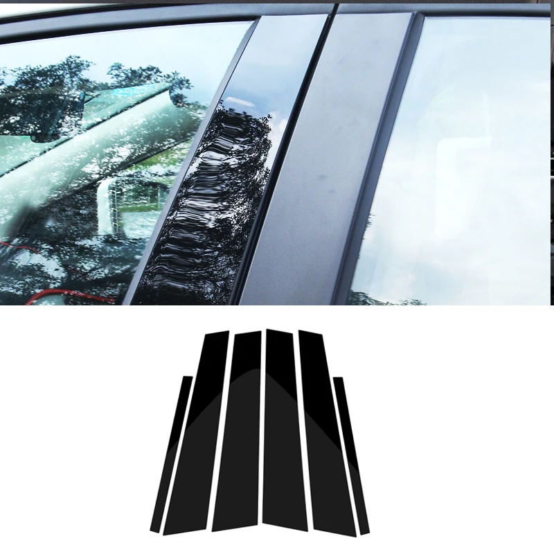 Пульт дистанционного управления для BMW 1 3 5 7 серия F30 F07 F10 X3 F25 X5 E70 F15 X6 F16 глянцевый черный окна автомобиля B-столбы Молдинги накладка