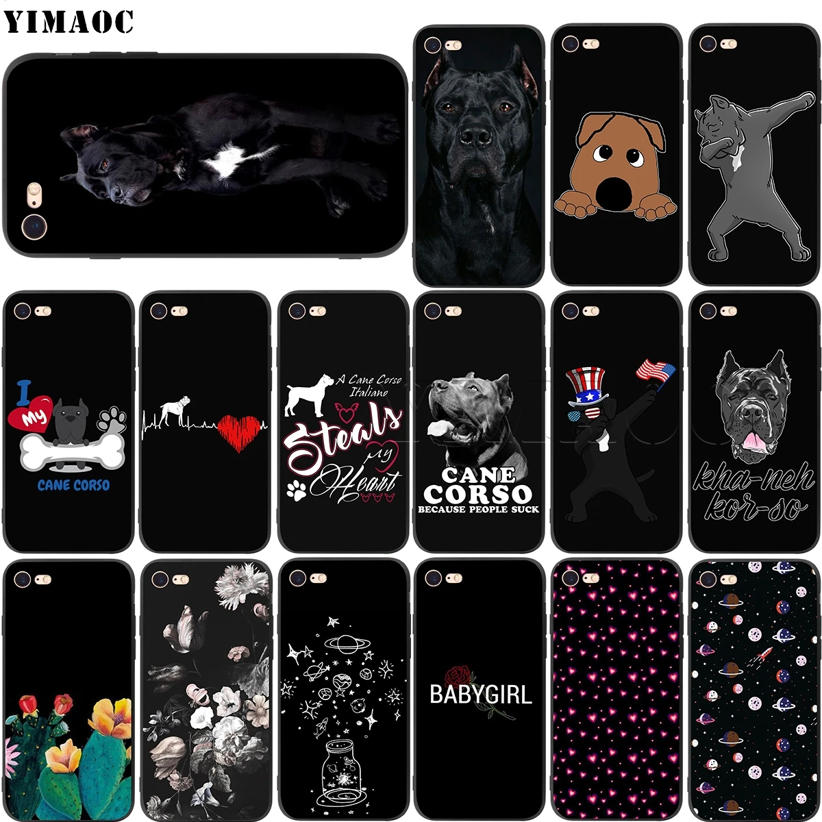 Мягкий силиконовый чехол YIMAOC Cane Corso для iPhone 11 Pro XS Max XR X 8 7 6 6S Plus 5 5s se|Бамперы| |